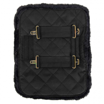 Borstverlenger Quilted with Vegan Sheepskin Zwart