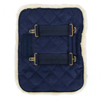 Borstverlenger Quilted with Vegan Sheepskin Marineblauw