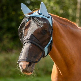 Vliegen oornetje Detachable Nose Lichtblauw