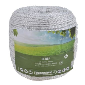 Elektrisch koord 5mm Wit 300m