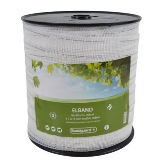 Elektrisch lint 40mm Wit 200m