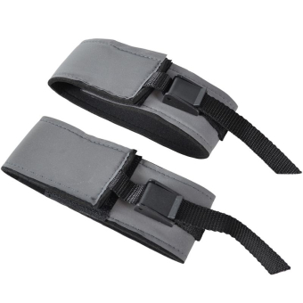 Beenreflector HS Fixlock 2-pack Zwart/Zilver