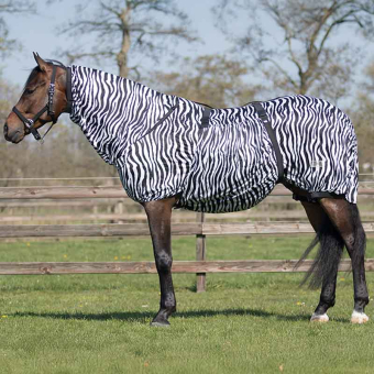 Eksemtdeken UV-Resistant Zebra Zwart/Wit