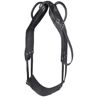 Voltige singel Leather Zwart