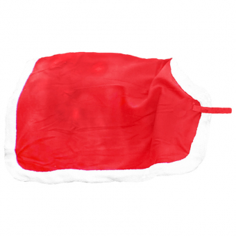 Uitrijdeken Kerst Rood/Wit