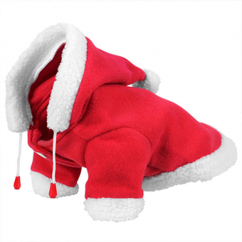 Hondentrui Kerst met Capuchon Rood/Wit
