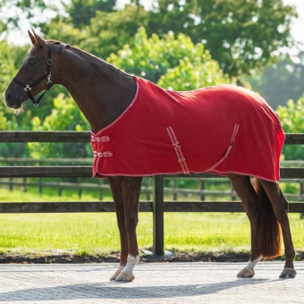 Fleece deken Color Rood