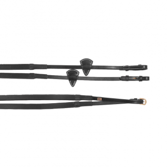 Rubberen Teugels E-logo Zwart/Messing