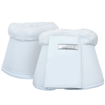 Hufglocken ES Faux Fur White Silver