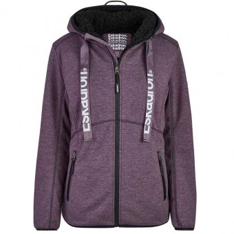 Hoody met Rits Ruby Deepberry