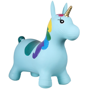 Springbal Jumpy Unicorn Lichtblauw