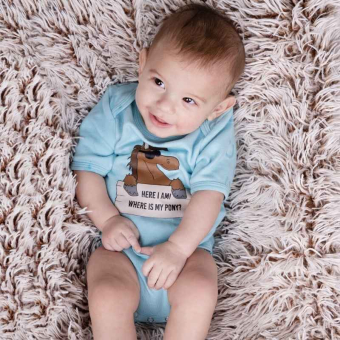 Body met korte mouwen Bobby Lichtblauw