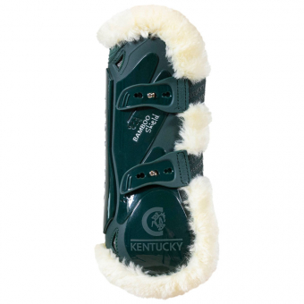 Peesbeschermers Vegan Sheepskin Bamboo Elastic Donkergroen