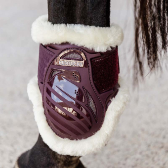 Strijklappen Young Vegan Sheepskin Bordeaux
