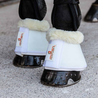 Springschoenen Sheepskin Leather Wit