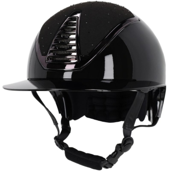 Paardrijcap Memphis Polo Visor Zwart