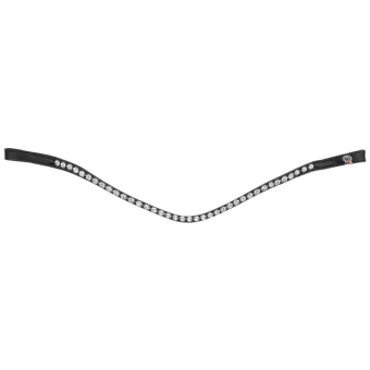 Frontriem Glam X-Line Zwart/Zilver