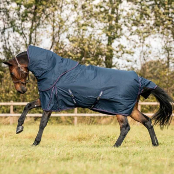 Winterdeken met hals Turnout 200g 600D Marineblauw