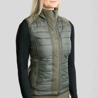 Hybride bodywarmer Emma Softshell Forest Green