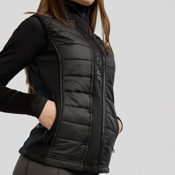 Hybride bodywarmer Kind/Junior Emma Softshell Zwart