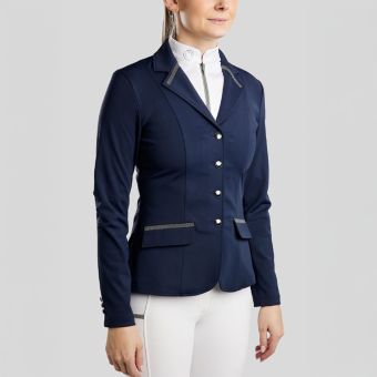 Wedstrijdjas MoGloria Softshell Caviar Tape Marineblauw