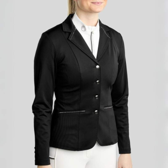 Wedstrijdjas MoKira Softshell Gun Metal Crystals Zwart