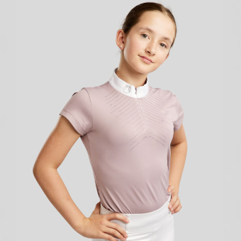 Wedstrijdbovenstuk Kind/Junior MoSparkle Champagne Crystals Blush