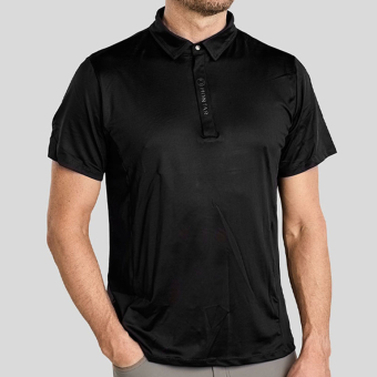 Heren Poloshirt Clubwear Zwart