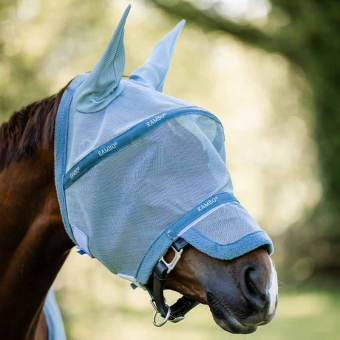 Vliegen oornetje Rambo Lichtblauw/Blauw/Zilver