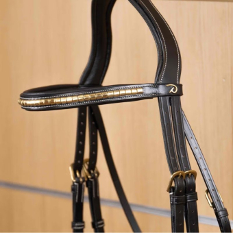 Frontriem Brass Clincher Dyon Collection Zwart