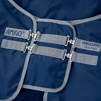 Borstverlenger Amigo Ripstop Straight Front 900D Marineblauw/Grijs