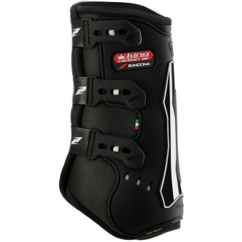 Dressuur beenbeschermers King Carbon Air Front Zwart