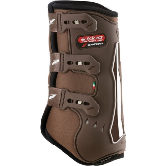 Dressuur beenbeschermers King Carbon Air Front Bruin