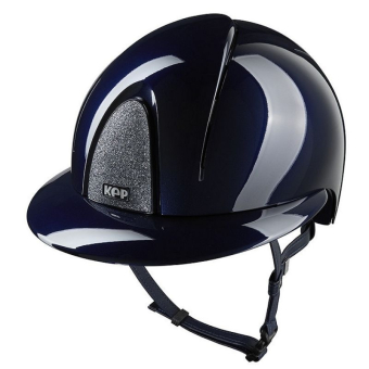 Paardrijcap Smart Nova Metal Polish Polo Star Marineblauw/Zilver