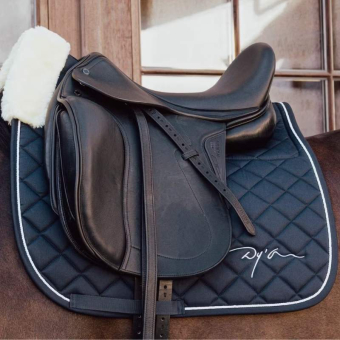 Dressuurzadeldekje Skin Friendly Vegan Sheepskin Marineblauw