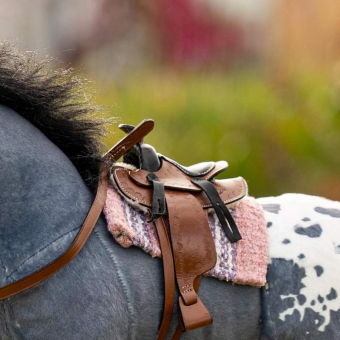 Westernzadeldekje Toy Pony Lichtroze