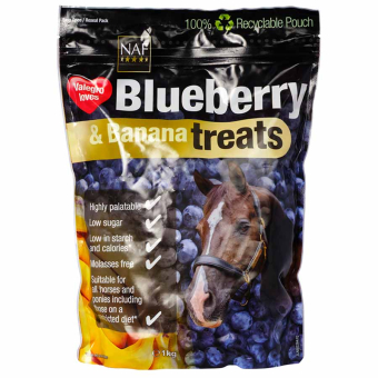 Paardensnoepjes Blueberry & Banana Treats 1kg