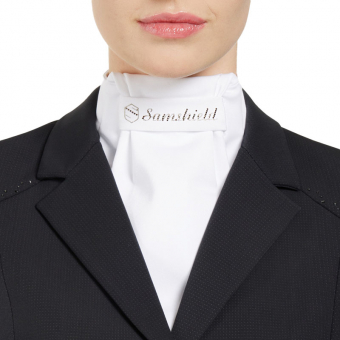 Plastron Crystal Wit/Light Chroom