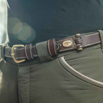 Riem Flat Leather Bruin