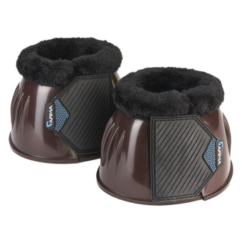 Springschoenen Glossy PVC Fleece Bruin