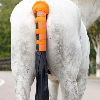 Staartbeschermer met zak Oranje