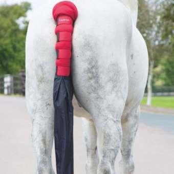 Staartbeschermer met zak Rood