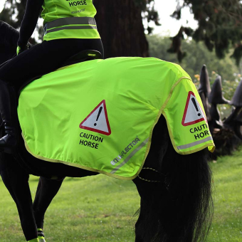 Uitrijdeken Mesh Reflector Geel