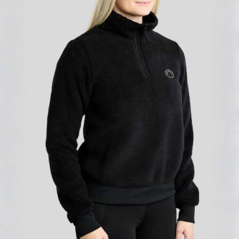 Teddyfleece MoEbba Q-Zip Zwart