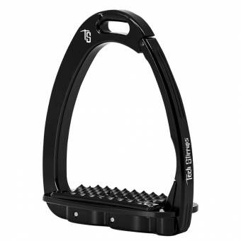 Stijgbeugels Venice Dressuur Schuin Zwart/Zwart