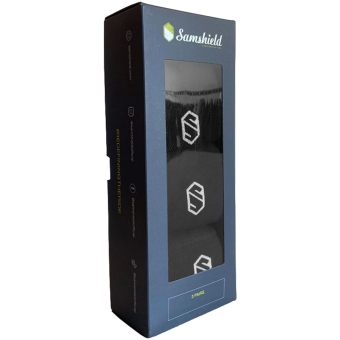 Rijsokken Balzane Blazon 3-pack Zwart/Marineblauw/Grijs