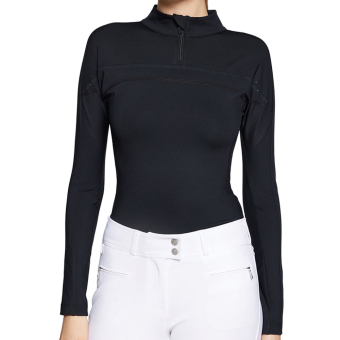 Functioneel shirt Amber 1/2 Zip Zwart