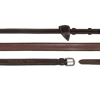 Rubberen Teugel 5/8 WC Bruin