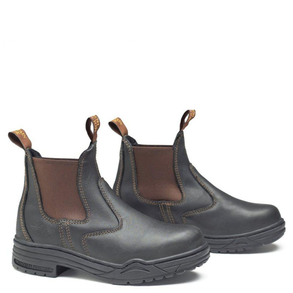 Jodhpurs Protective Stalen Neus Zwart/Bruin