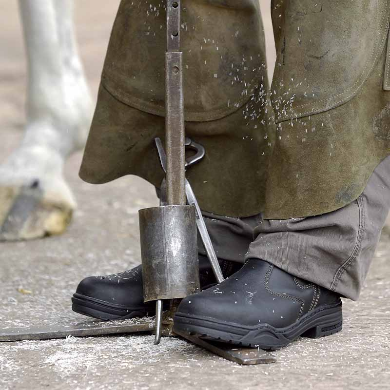 Jodhpurs Protective Stalen Neus Zwart/Bruin